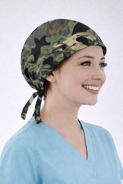 Dr. Mitra Cerrahi Bone Medikal Doktor Hemşire Hastane Bonesi Unisex -Yeşil Ka...