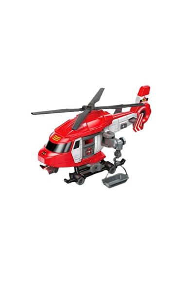 Istoys Elicopter de salvare 29 cm cu sunete, lumini si targa, rosu