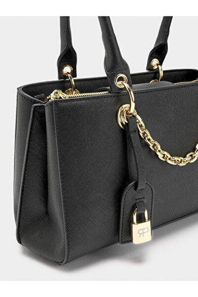 PARFOIS Dokulu ve Charm'lı Omuz Çantası