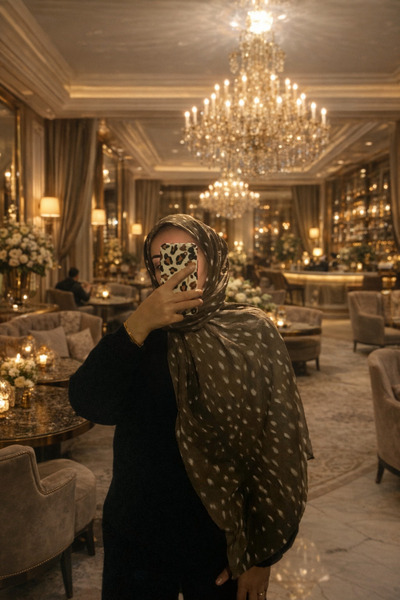 Diella Trend Ceylan Bambi Desenli Bambu Kraş Şal