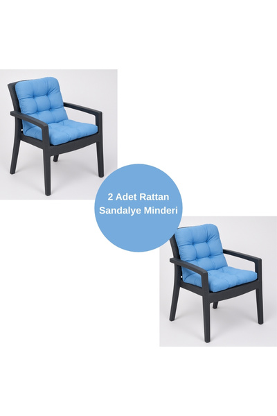 ELF CONSEPT 2 komada stolice od ratana Min Koža set od 2