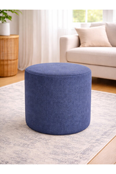 İMZA CRAFT Bukle Kumaş Yuvarlak Puf | Makyaj Pufu & Oturma Pufu