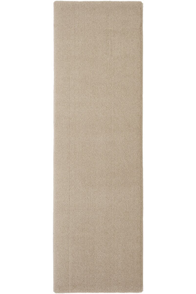 Cool Halı Puffy Koyu Bej Düz Renk Kalın Yumuşak Pofuduk Peluş Kesme Uzun Giri...