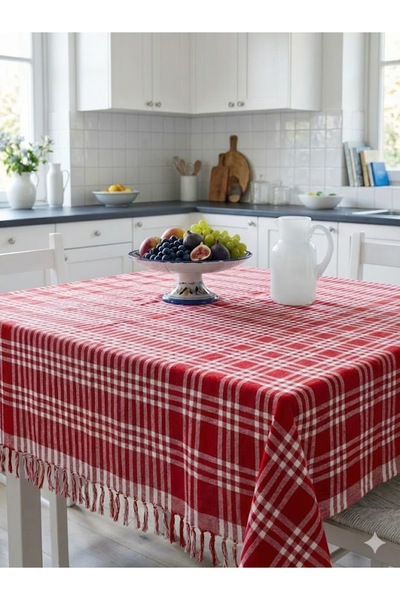 Neva Line Collection 170X170 Pamuklu Potikare Sofra Bezi, Masa Örtüsü, Çok Am...