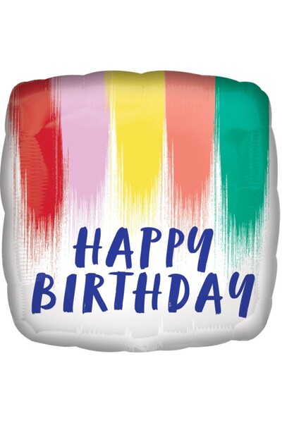 Anagram Balon folie metalizata HAPPY BIRTHDAY PAINT 45 cm