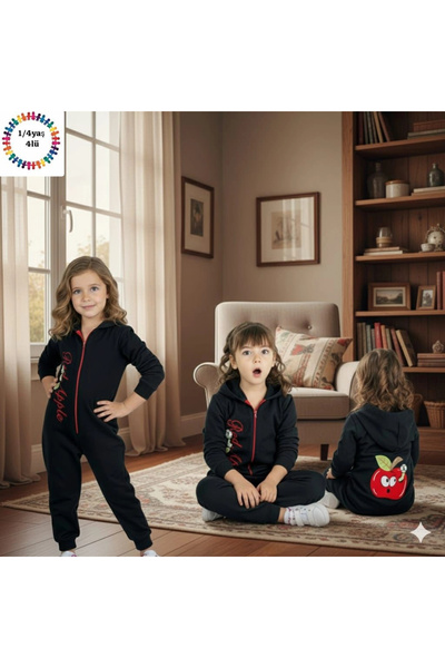 BİGÜMEX Children's Jumpsuit with Zipper & Hood