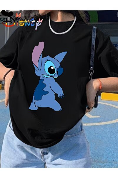 oneagılyazı تي شيرت بأكمام قصيرة بتصميم ستيتش |   رسوم متحركة يومية مناسبة لك...