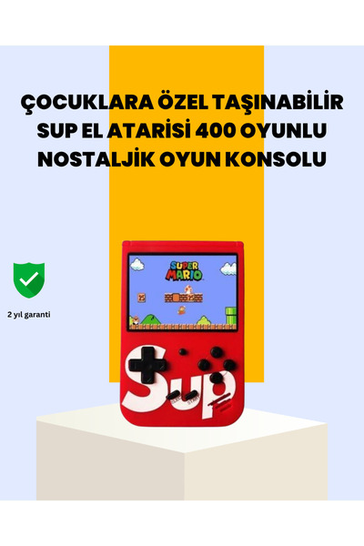 Lisinya 400 Oyunlu Taşınabilir Retro El Konsolu -