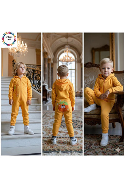 BİGÜMEX Children's Jumpsuit with Zipper & Hood