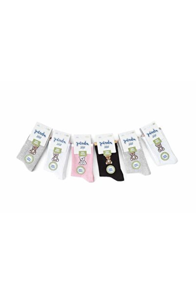 Panda Natural Cotton 6-Pack Children's Socks