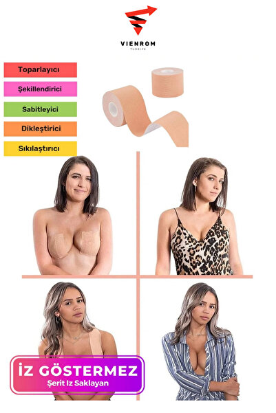 Vienrom # شريط تثبيت ورفع الصدر مقاوم للماء والعرق - شريط تثبيت الصدر بطول 5 ...