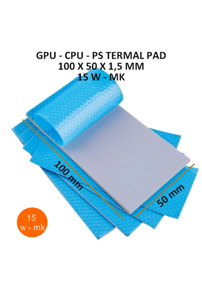 siar 15 W/m-K Yüksek Performanslı Termal İletken Ped (100x50x1.5 mm)