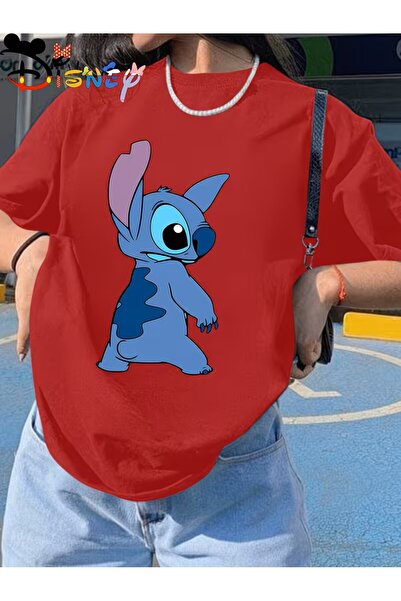 oneagılyazı تي شيرت بأكمام قصيرة بتصميم ستيتش |   رسوم متحركة يومية مناسبة لك...