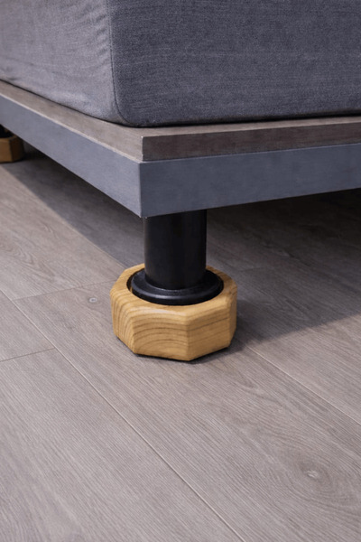 iDekor Doğal Ahşap Baza Ayağı Yükseltici – 3,5 cm Yükseltir | Robot Süpürge U...