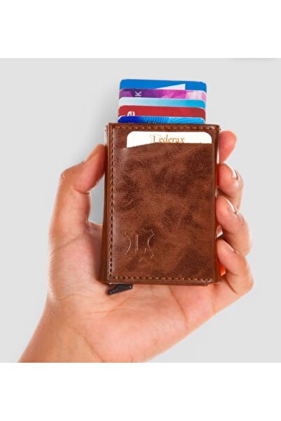 AMENA JELEWRY Automatic Mechanism Card Holder Wallet