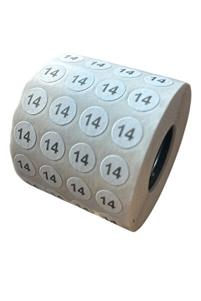 BİGÜMEX 14NO самозалепващи се етикети за тяло (5000 БРОЯ)