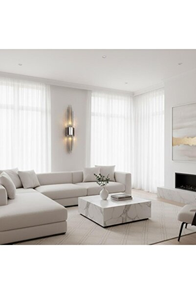 Elizim Home Lighting Elara Ledli Krom Pilli Aplik