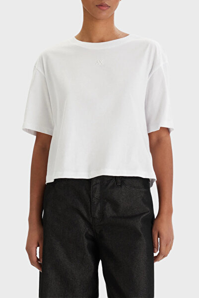 Armani Exchange Tricou din bumbac cu logo și decolteu rotund, croială normală...