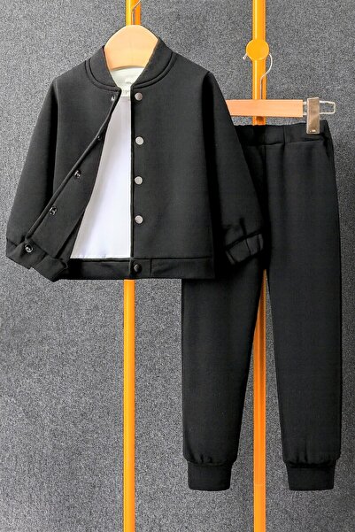 shop Set trening pentru băieți, negru, gros