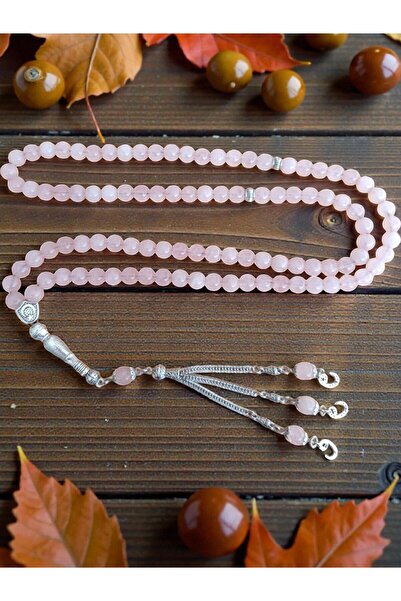 ART LİFE DOĞALTAŞ Natural Stones Namaz Tesbihi 99 Lu Namaz Tesbihi Pembe Kuva...