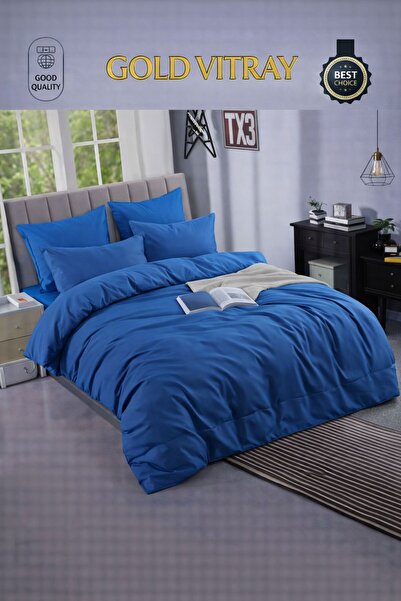 Gold Vitray Cotton linen, double bed, with sheet and pillowcases, 6 pieces