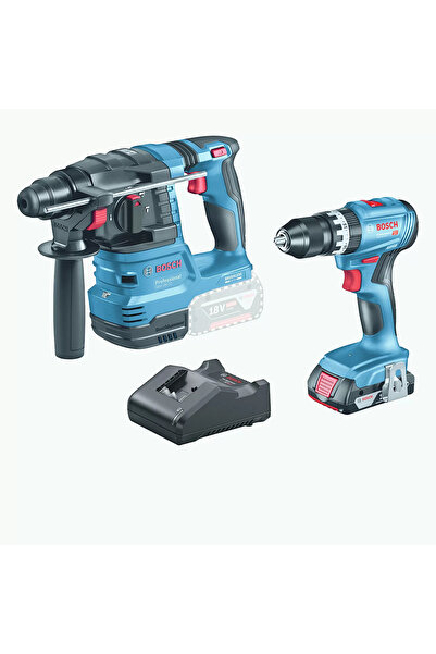 Bosch GSB 18V-25 GBH 18V Professional 18V Kırıcı Delici & Darbeli Matkap Seti...