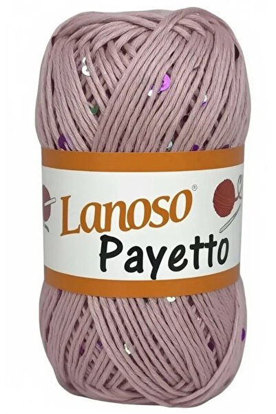 Lanoso Payetto Fantazi Pullu El Örgü İpi - Pembe