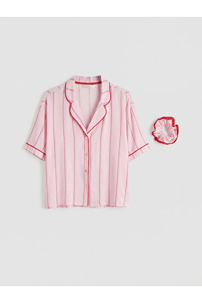 LC Waikiki Shirt Collar Striped Women's Pajama Set