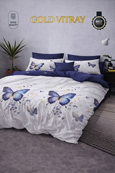 Gold Vitray Double bed linen set, 100% cotton