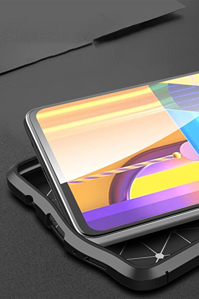 ZEMİRA HOME غطاء Newface لهاتف Samsung Galaxy M51 بتركيز تلقائي - أسود