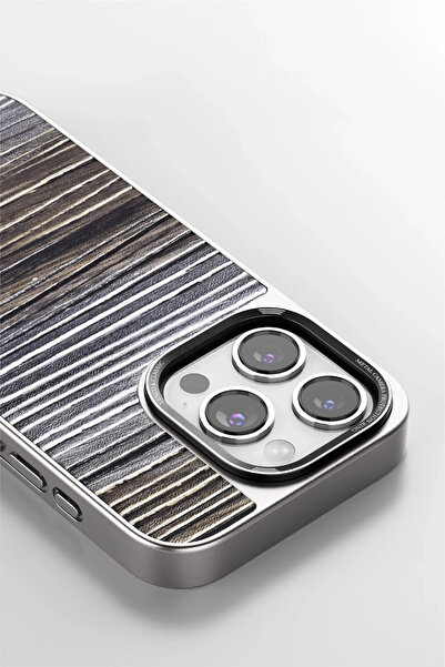 CT STONES غطاء فينكو آيفون 14 برو ويف - بني داكن