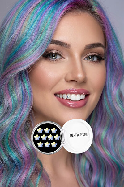 DENTYCRYSTAL Diş Pırlantası Yıldız Kuzey Işıkları ( Avusturya Kristallerinden...