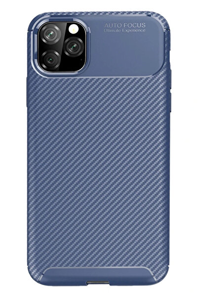 POYRAZ MARKET حافظة نيو فيس لهاتف آيفون 11 برو ماكس، غطاء كربوني بتركيز تلقائ...