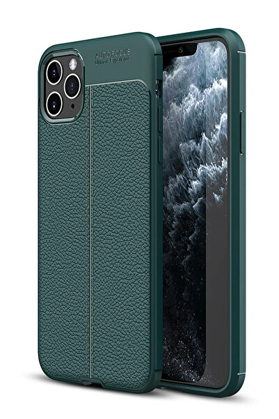 ZEMİRA HOME غطاء Newface لهاتف آيفون 11 برو بتركيز تلقائي - أخضر