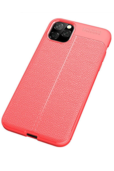 POYRAZ MARKET غطاء Newface لهاتف آيفون 11 برو بتركيز تلقائي - أحمر