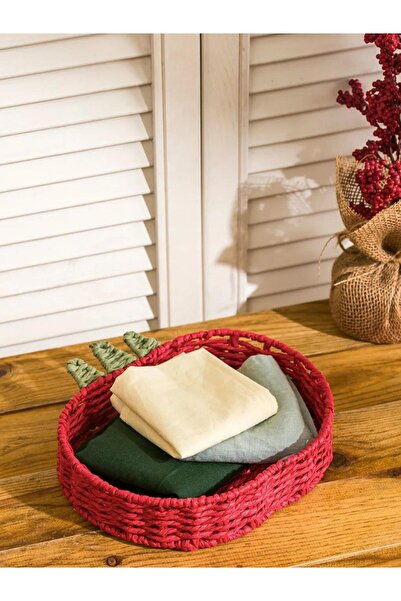 LC Waikiki Coș din răchită cu figurine de căpșuni asortate 24 cm (S6)