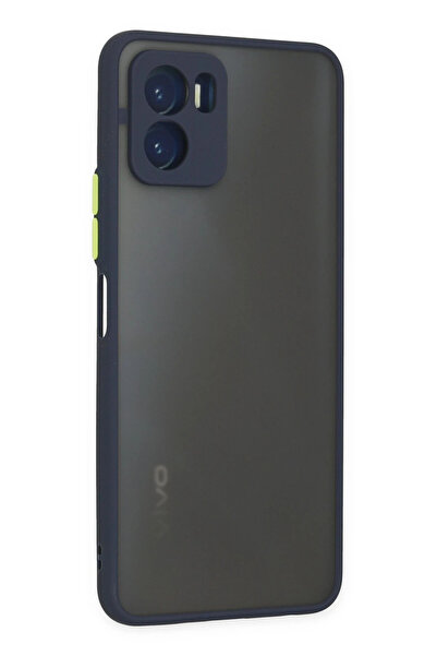 CT STONES غطاء حماية سيليكون مونتريال لهاتف Vivo Y15S من Newface - أزرق داكن