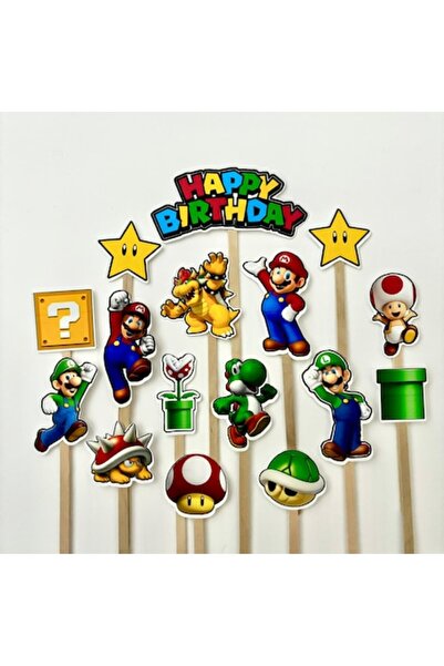 DecoParty Super Mario Cake Toppers Set