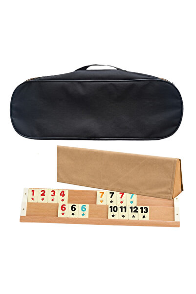 MSMETICARET Okey Takımı - Kumaş Taşıma Çantalı | Melamin Taşlı