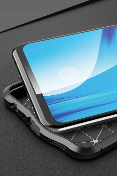 CT STONES غطاء Newface لهاتف اوبو رينو 4 لايت بتركيز تلقائي - أزرق داكن