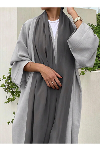 Abay-ti Abaya bisht, soft and loose-fitting fabric, comfortable - free headscarf