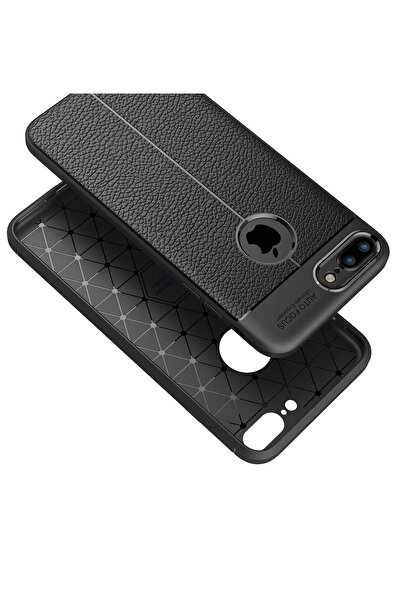 Kazan Hobi غطاء Newface لهاتف آيفون 7 بلس بتركيز تلقائي - أحمر