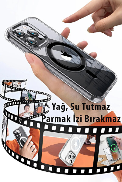 CT STONES غطاء جوكو كريستال ماجسيف لهاتف ايفون 14 برو - أسود