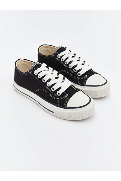 LC Waikiki Μαύρα κοριτσίστικα αθλητικά παπούτσια με κορδόνια