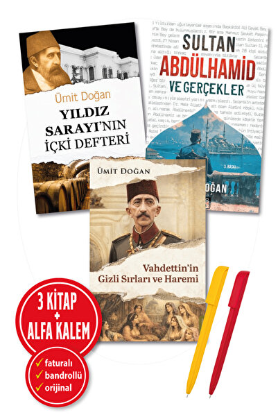 Destek Yayınları Alfa Kalem+Vahdettin’in Gizli Sırları+Yıldız Sarayı İçki+Sul...