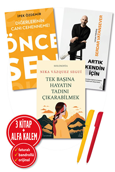 Destek Yayınları Alfa Kalem+Diğerlerinin Canı Cehenneme+Artık Kendin İçin+Tek...