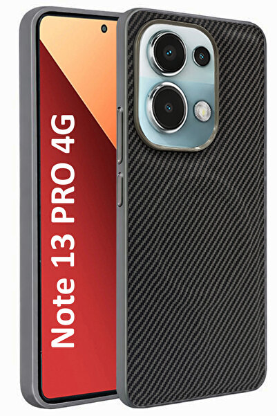 CEPSTOK حافظة لهاتف Redmi Note 13 Pro 4G من السيليكون بنمط ألياف الكربون من M...