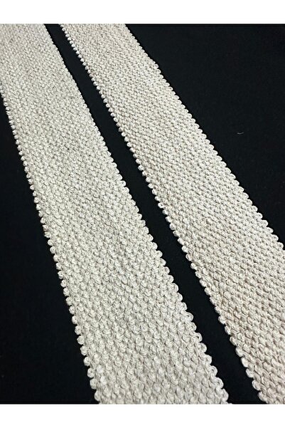 ULUPAMİR إطار مطاطي واسع منسوج باللون الكريمي 7 سم