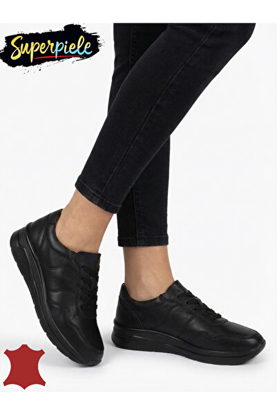 ANGEL BLUE Women's casual shoes made of genuine leather with laces