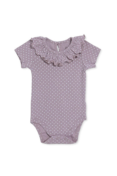 ebebek Hello Baby HelloBaby HelloBaby Kız Bebek Kısa Kol Body Puantiyeli Çıtç...